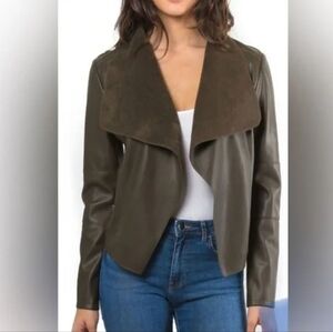 Bagatelle Women's Faux Leather Jacket - Dark Brown